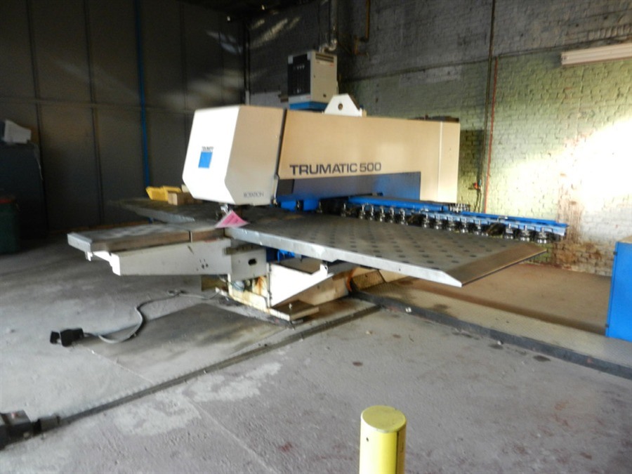 Trumatic 500 Rear Revolver-Stempel maschinen, Trumpf - Trumatic 500 Rotation N° 7057