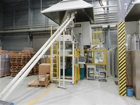 Laufer MSA RKO 500 ton press for composite mat., Prasy do zgniatania obrotowego na gorąco oraz na zimno