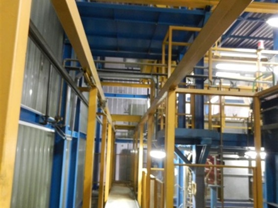 Sames installation degreasing/anaforese/powder coating 