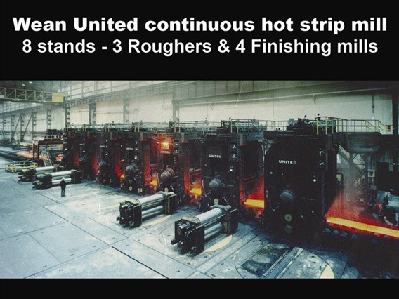 Wean United Contin. hot strip rolling mill (8 stands)