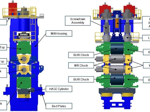Wean United Contin. hot strip rolling mill (8 stands)