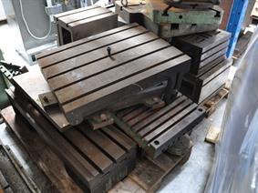 Various clamping blocks , Kubus- & eck- platten oder tische