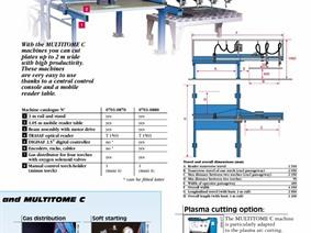 SAF Multitome 4000 x 1500 mm CNC, Станки термической резки