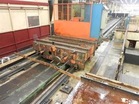 Transportwagon on rails 13 000 mm, Kotterbanken met beweegbare kolom – Vloertype