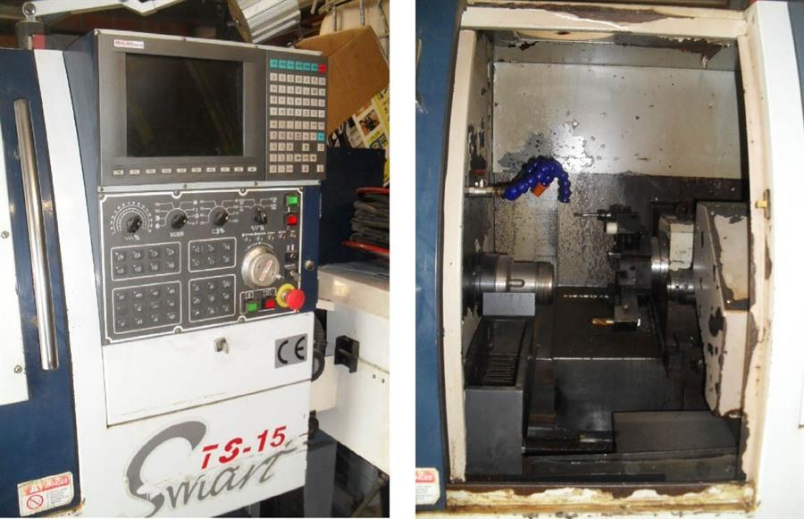 Used CNC lathes, Quick Tech - TS-15 + barfeeder N° 7761