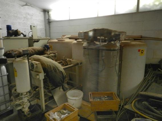 Unused water purification for chroming installation