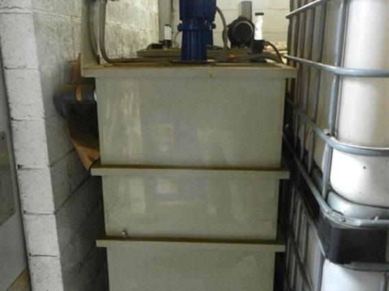 Unused water purification for chroming installation