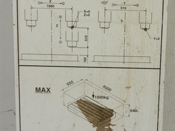 Mazak VTC 200C X: 1660 - Y: 510 - Z: 510 mm