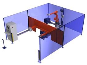 Cloos Romat 320 Compact robot weldingunit, Schweissroboter