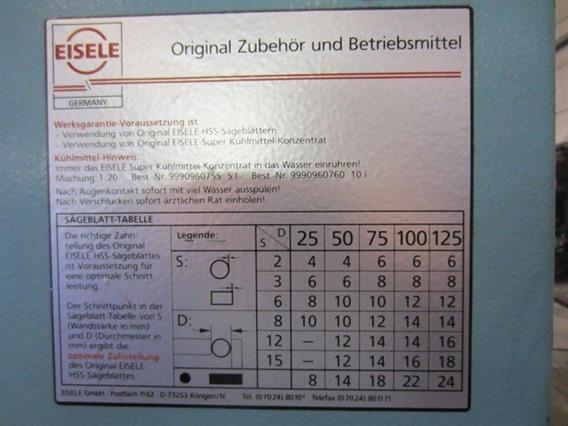 Eisele VMS 350 PV semi automatic