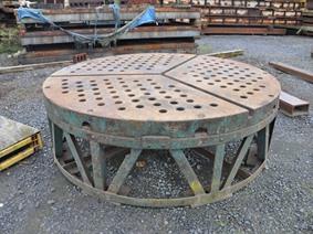 Round table Ø 2400 mm, Lastafels & Vloerplaten & T-Gleufplaten & Vlakke platen