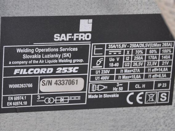 Saf-Fro Filcord 253C 250 amp