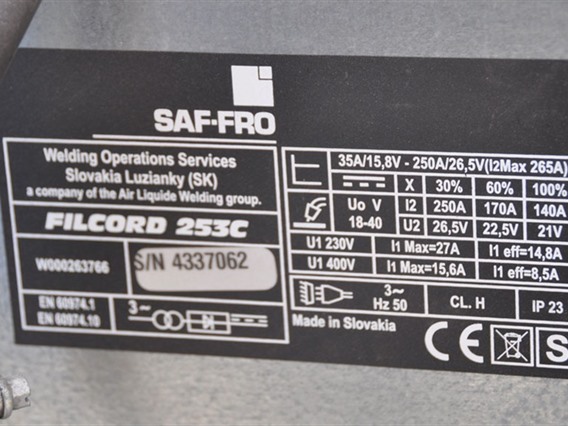Saf-Fro Filcord 253C 250 amp