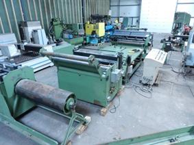 Gabella cut to length/slitting line 1550 x 2 mm CNC, Svolgitore e linea di taglio trasversale