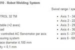 Cloos Romat 310 welding robot for big pieces