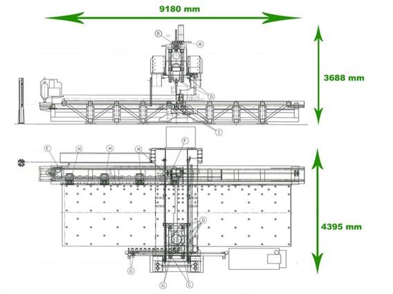 Armo heavy duty drill/tap 7800 x 2200 mm CNC