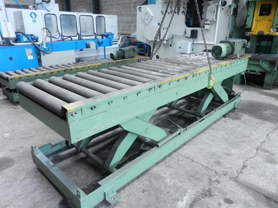 Roller conveyor/scissorlift 3400 mm - 3 ton