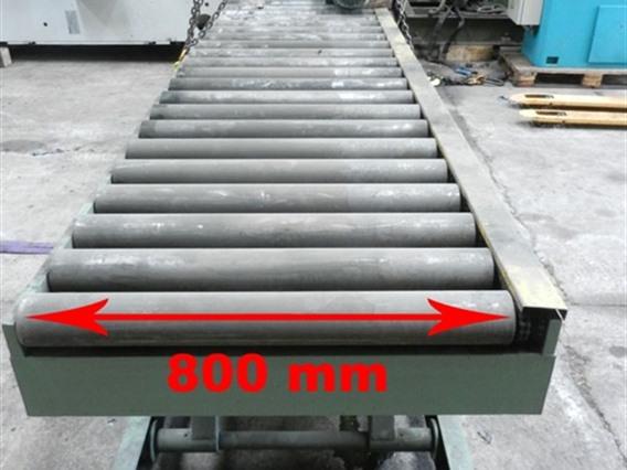 Roller conveyor/scissorlift 3400 mm - 3 ton