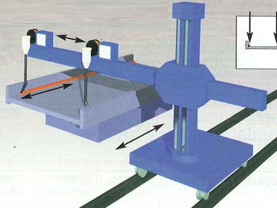 Esab welding crane for composite beams