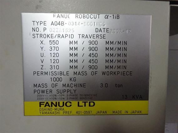 Fanuc Robocut Alpha 1iB