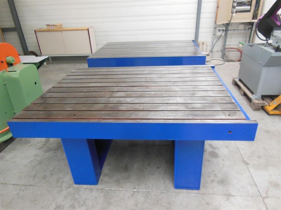 Slotted Table Reference Used Tables & Floorplates, T-slot Table - 1770 x 1370 mm N° 8560