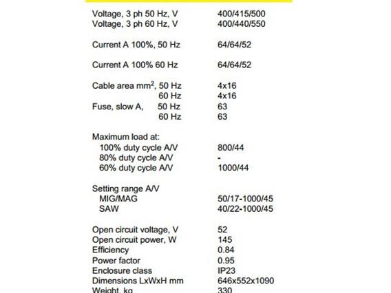 Esab Weldingcrane for composite beams/tanks