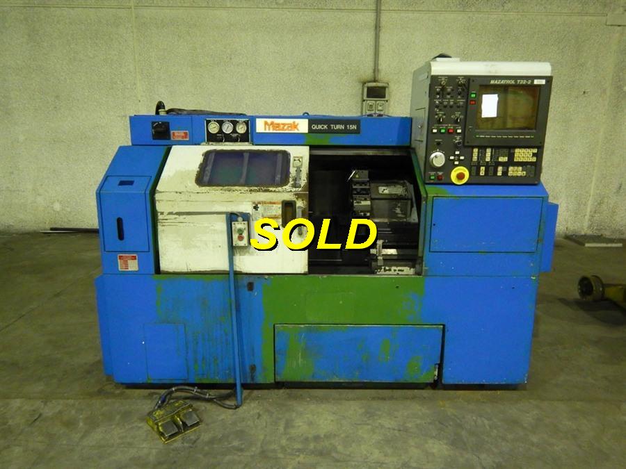 ▷ Used CNC lathes, Mazak - QT15N Ø 440 x 500 mm N° 8785