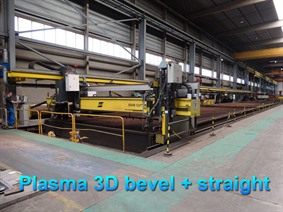 Esab Telerex TXB 8000 6100 x 40 000 mm, Macchina per ossitaglio (gas + plasma)