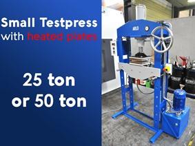 Arlo press heated plates 25 or 50 ton, Zweistander-pressen