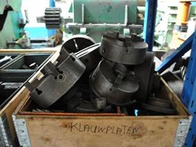 Chucks many different kinds in stock, Spare parts for Lathes