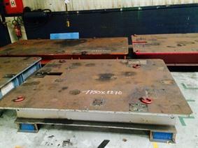 Welding table 2270 x 1750 mm, Piastre e basamenti