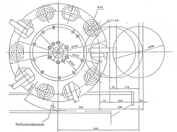 Hitachi Seiki Hitec 40S Ø 1000 x 1270 mm CNC