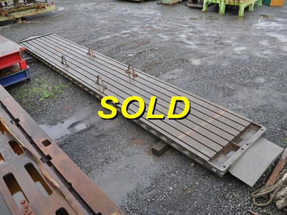T-slot Table 8000 x 1350 mm