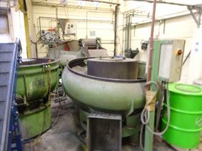 Rosler Rotofinish Deburring line + dryer, Oppervlakte behandelingsmachines & Ontvettingsmachines