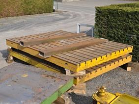 T-slot Table 4010 x 3000 mm, Piastre e basamenti