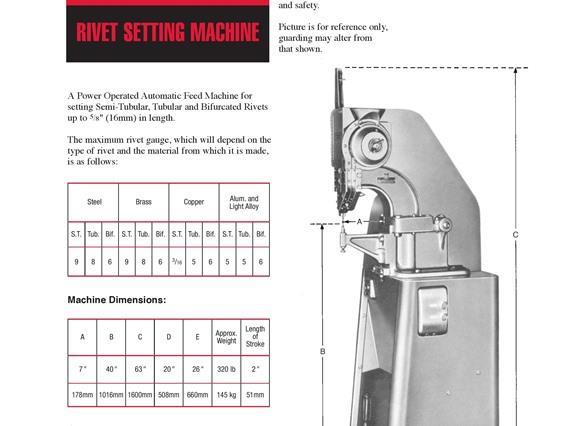 Aylesbury Style 120 - rivet setting machine