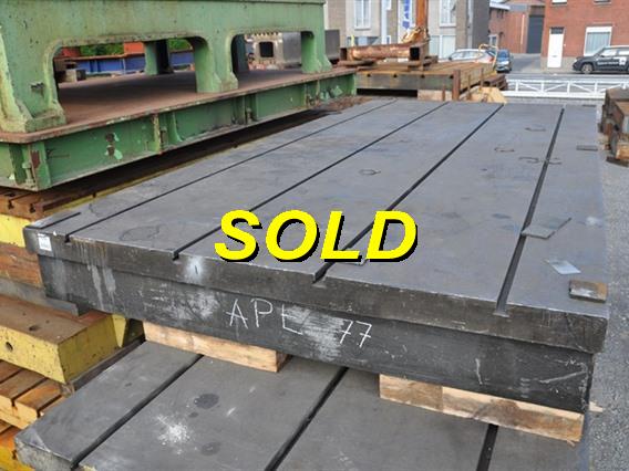 T-slot Table 4000 x 2000 mm