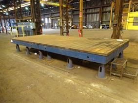 Welding table 6000 x 2400 mm, Piastre e basamenti