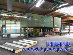 Wemhörner VSF 600 ton sandwich panelpress, Kalt- & warmfliess umformpressen