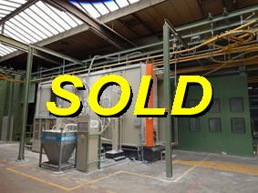 Gema/Noppel Auto Powdercoat line nr 2, Installation fur pulverlackspritzen