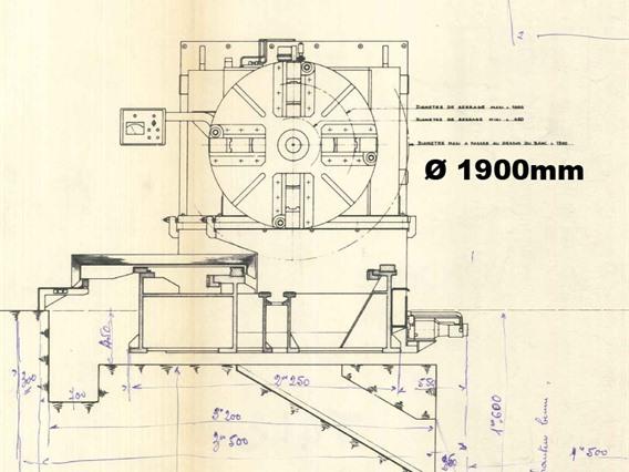 Ernault & somua Ø 2000 x 7500 mm CNC