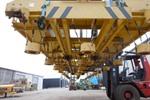 Fimec crane with magnetic plate hoist 15 ton