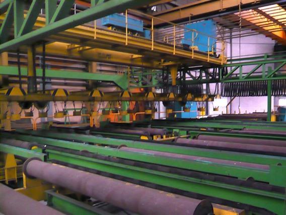 Fimec crane with magnetic plate hoist 15 ton