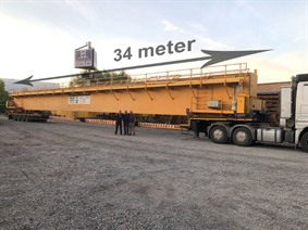 Stahl 63 + 63 ton x 34 502 mm, Rolbruggen, Bovenloopkranen, Takels & Kranen