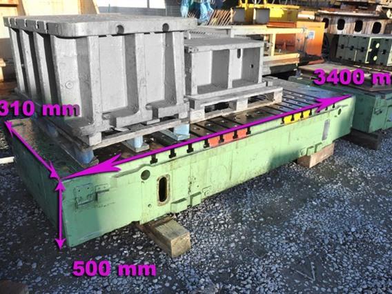 T-slot Table 3400 x 1310 x 500 mm