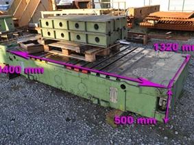 T-slot Table 3400 x 1320 x 500 mm, Bancs & Taques de soudure