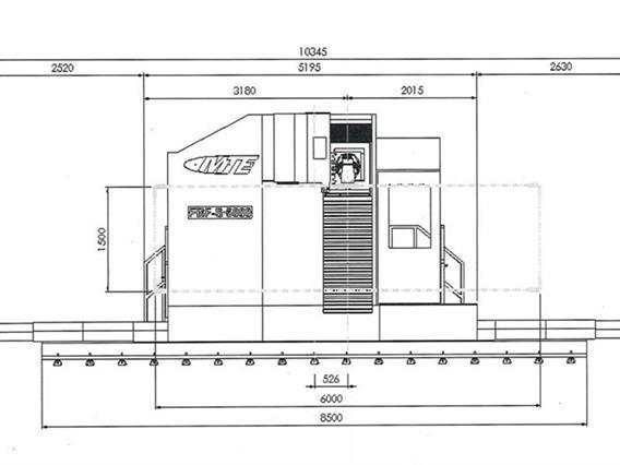 MTE FBF 6000 X: 6000 - Y: 1200 - Z: 1500 mm