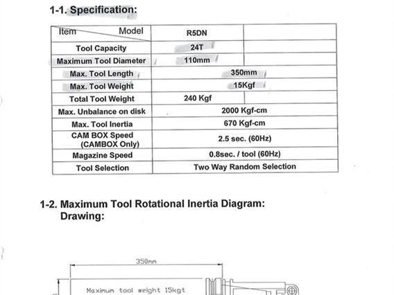 MTE FBF 6000 X: 6000 - Y: 1200 - Z: 1500 mm