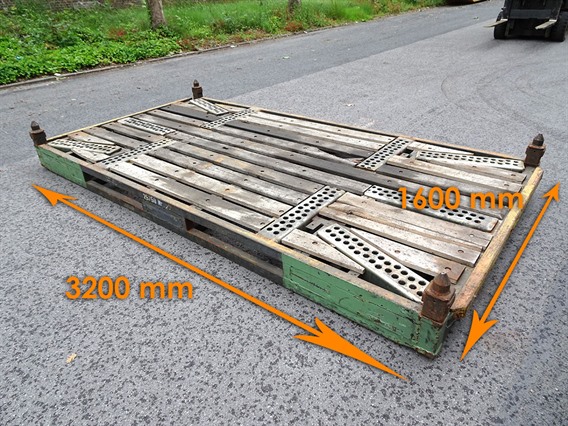 Steel pallets 3200 x 1600 x 200 mm