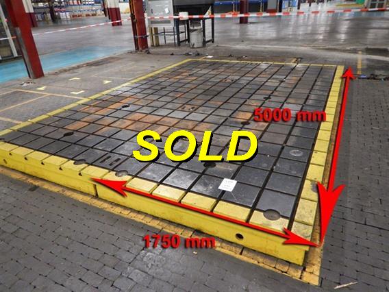 T-slot Table 5000 x 1750 mm